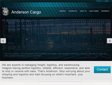 Tablet Screenshot of andersoncargo.com